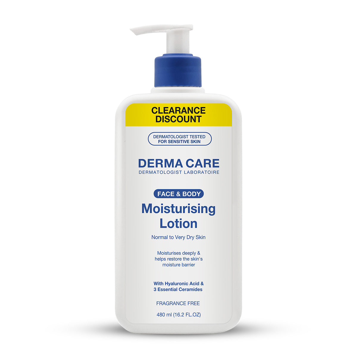 Dermacare Face & Body Moisturising Lotion 480ml