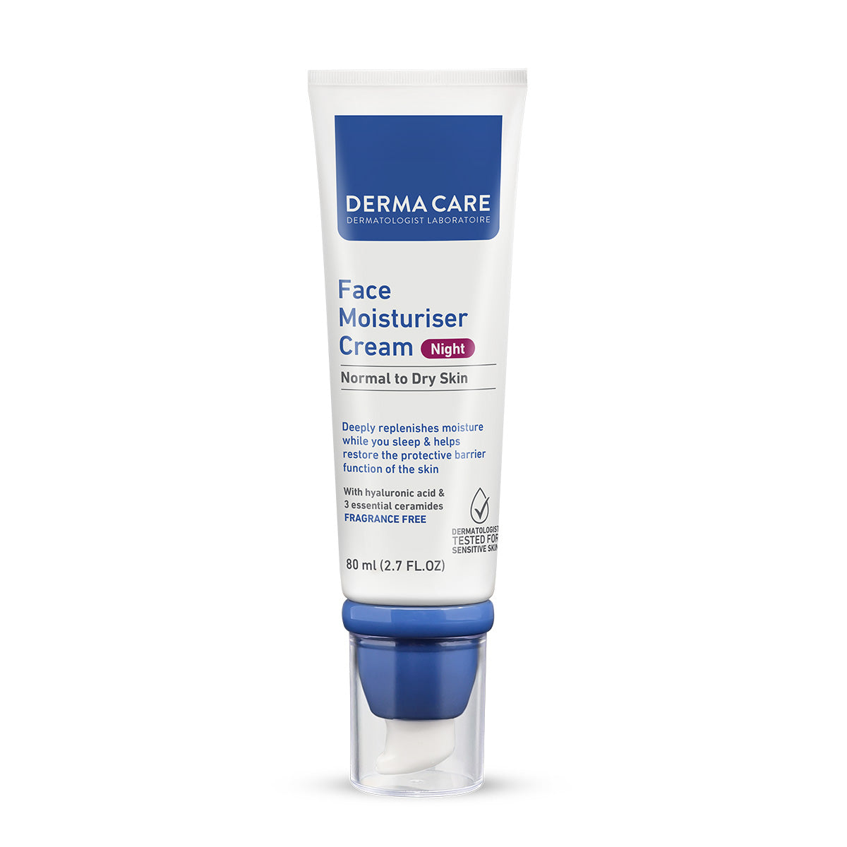 Dermacare Face Moisturiser Cream Night 80ml